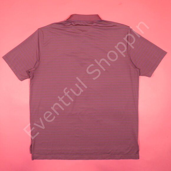 Peter Millar Summer Comfort Harnett Stripe Stretch Jersey Polo Shirt Pur… - Picture 3 of 5